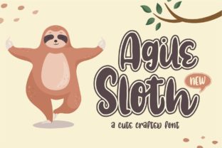 Agile Sloth Font: A Bold, Cute Display Typeface for Marketers