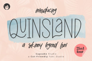 AL Quinsland 2in1 Font: A Display Typeface for Digital Designers