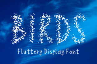 Birds Display Font for Spring Crafting Projects