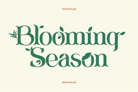 Blooming Season Font for Spring-Themed Web Design