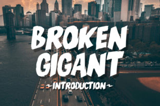 Broken Gigant Font for a Bold Brand Identity