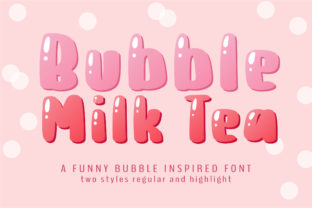 Bubble Milk Tea Font for Business Branding and Design Projects