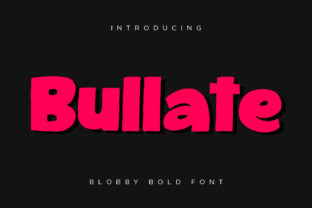 Bullate Font: A Playful Display Typeface for Creative Campaigns