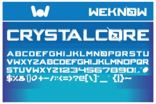 Crystalcore Font: A Standout Display Type for Creative Projects