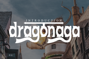 Dragonaga Display Font for Creative Product Designs