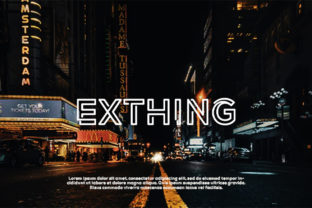 Exthing: A Modern Display Font for Editorial Excellence