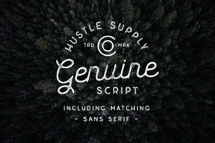 Genuine Font: A Playful Vintage Typeface for Branding