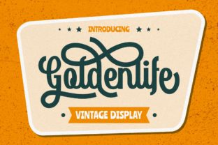 Goldenlife Font: A Playful Vintage Typeface for Creative Branding
