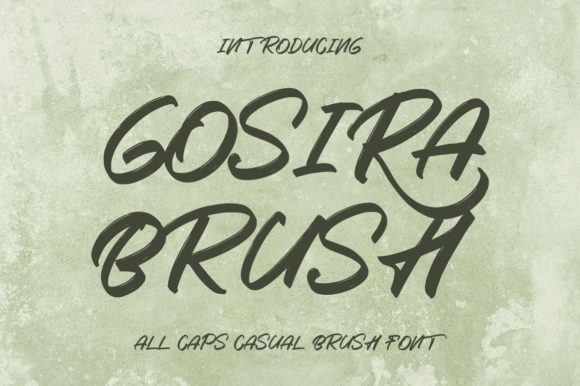 Gosira Brush Font for Creative Projects and Branding