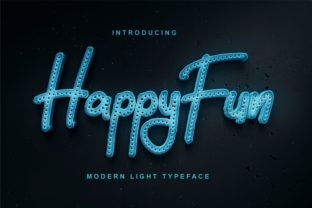 HappyFun Font: A Display Typeface for Creative Craft Projects