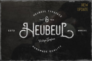 Heubeul Font: A Vintage Display Typeface for Creative Makers