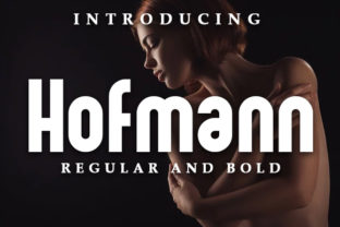Hofmann Display Font for Creative DIY Projects