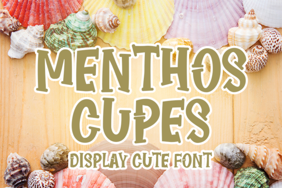 Menthos Cupes Font for Creative Makers and Shop Owners