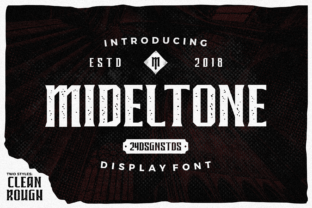 Mideltone: A Display Font for Creative Makers and Shop Owners