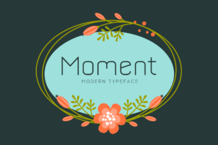 Moment Font: A Display Typeface for Creative Makers