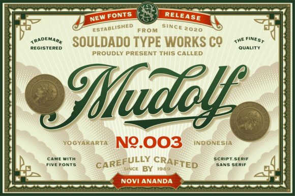 Mudolf Display Font Brings Nostalgia to Your Campaigns