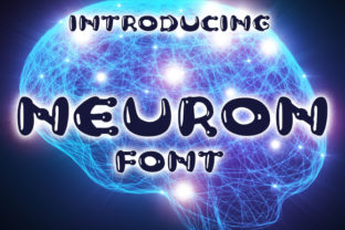Neuron Font: A Playful Display Typeface for Creative Campaigns