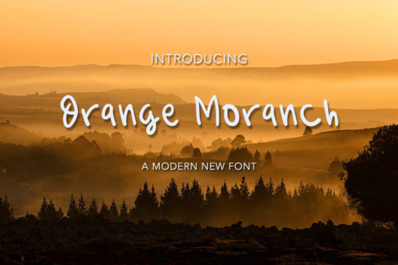 Orange Moranch Font for Modern Web Design and Branding