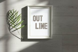 Out Line Font for Modern Branding Projects