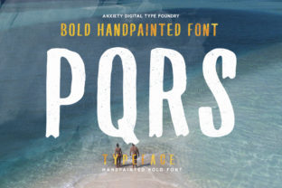 PQRS Display Font for Authentic and Creative Branding