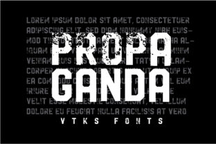 Propaganda Font: A Clean Display Typeface for Digital Design