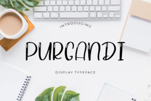 Purgandi Font: A Playful Display Typeface for Creative Publishing