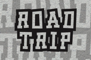 Road Trip Font: A Display Typeface for Creative Projects