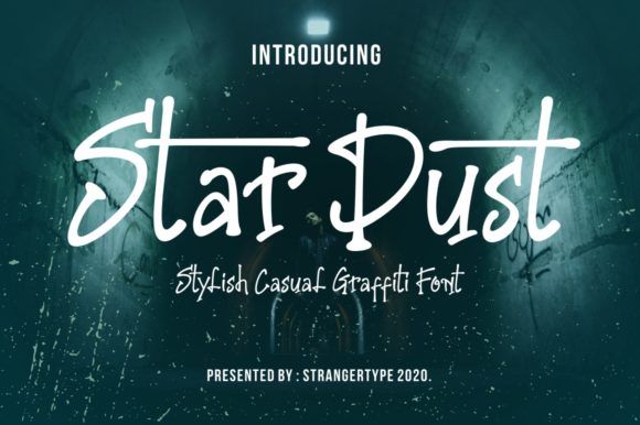 Stardust Font: A Casual Display Typeface for Creative Web Design