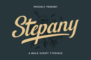 Stepany: A Brush Script Font for Editorial Elegance