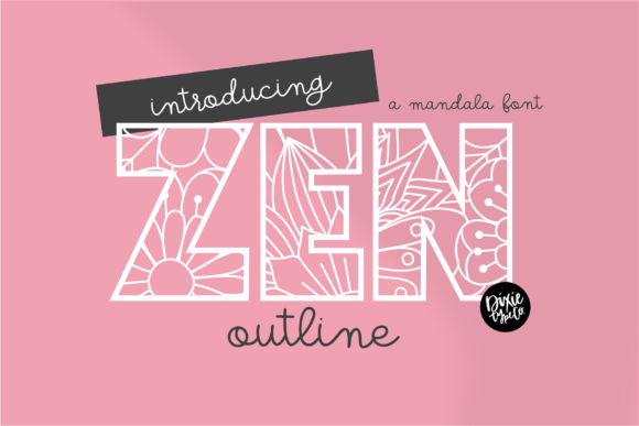 Zen Font Review: A Mandala-Inspired Display Typeface for Creative Projects